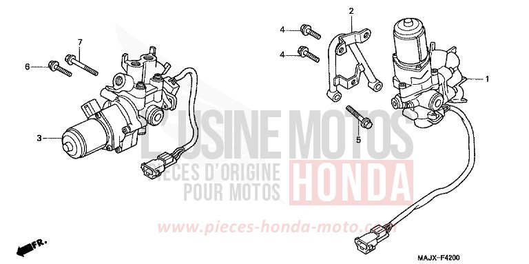 MODULATEUR ABS de Pan-European ABS SIENA GOLD METALLIC (Y158) 1999